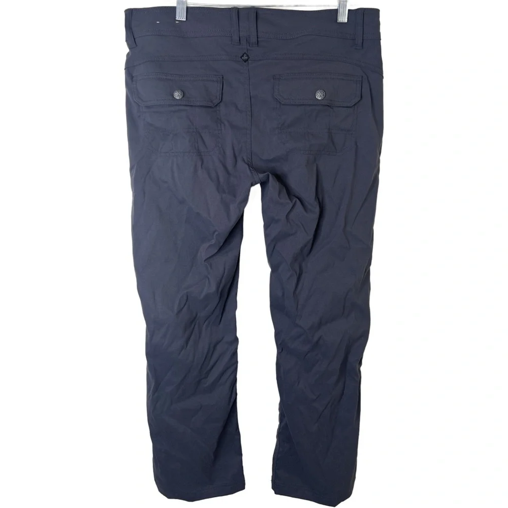 PRANA Halle Straight Convertible Hiking Pants Charcoal Gray Size 12 - Picture 2 of 16
